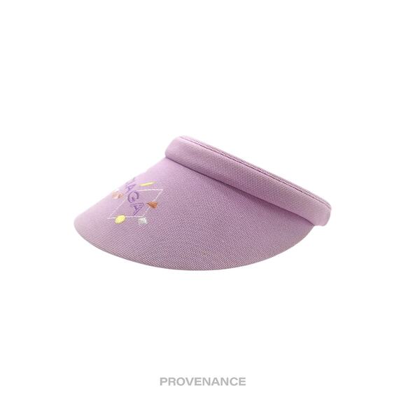 ? Balenciaga Logo Embroidered Visor - Lavender Geometric main image 10
